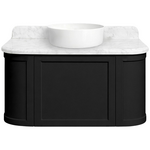 Turner Hastings Evara 90x53 Wall Hung Vanity with Real Marble Top To Suit Above Counter Basin Volcanic Ash NTH EV954-VA-NTH hero image