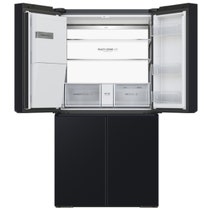 Haier 601L Quad Door Refrigerator with Ice and Water Dispenser Black HRF680YZC hero image