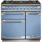 Falcon 90cm Elise Freestanding Dual Fuel Oven/Stove China Blue and Nickel ELS90DFCA/N hero image