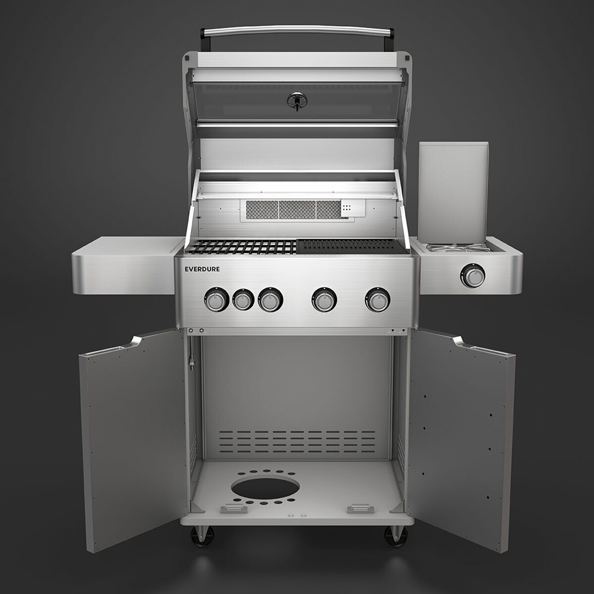 Everdure Hayman Series 4 Burner BBQ Silver E4TS hero image