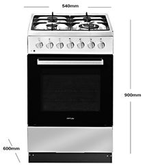 Artusi 54cm Dual Fuel Freestanding Oven/Stove AFGE5470X hero image
