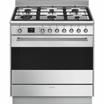 Smeg 90cm Dual Fuel Freestanding Oven/Stove FSP9610X1 hero image