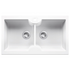 Turner Hastings Cuisine 86 x 50 Double Bowl Sink with Tap Hole - Gloss White CUD86FSI image NaN
