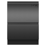 Fisher & Paykel Series 7 Contemporary Double DishDrawer Dishwasher Black DD60D2NB9 hero image