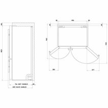 Mitsubishi MR-L710EG-PWH-A 710L L4 Grande French Door Fridge hero image