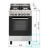 Freestanding Emilia Gas Oven/Stove EM534MVI4 image NaN