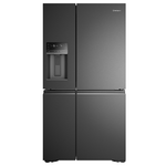 Westinghouse 609L Quad Door Fridge with Ice and Water Door Dispenser Matte Black WQE6170BB hero image