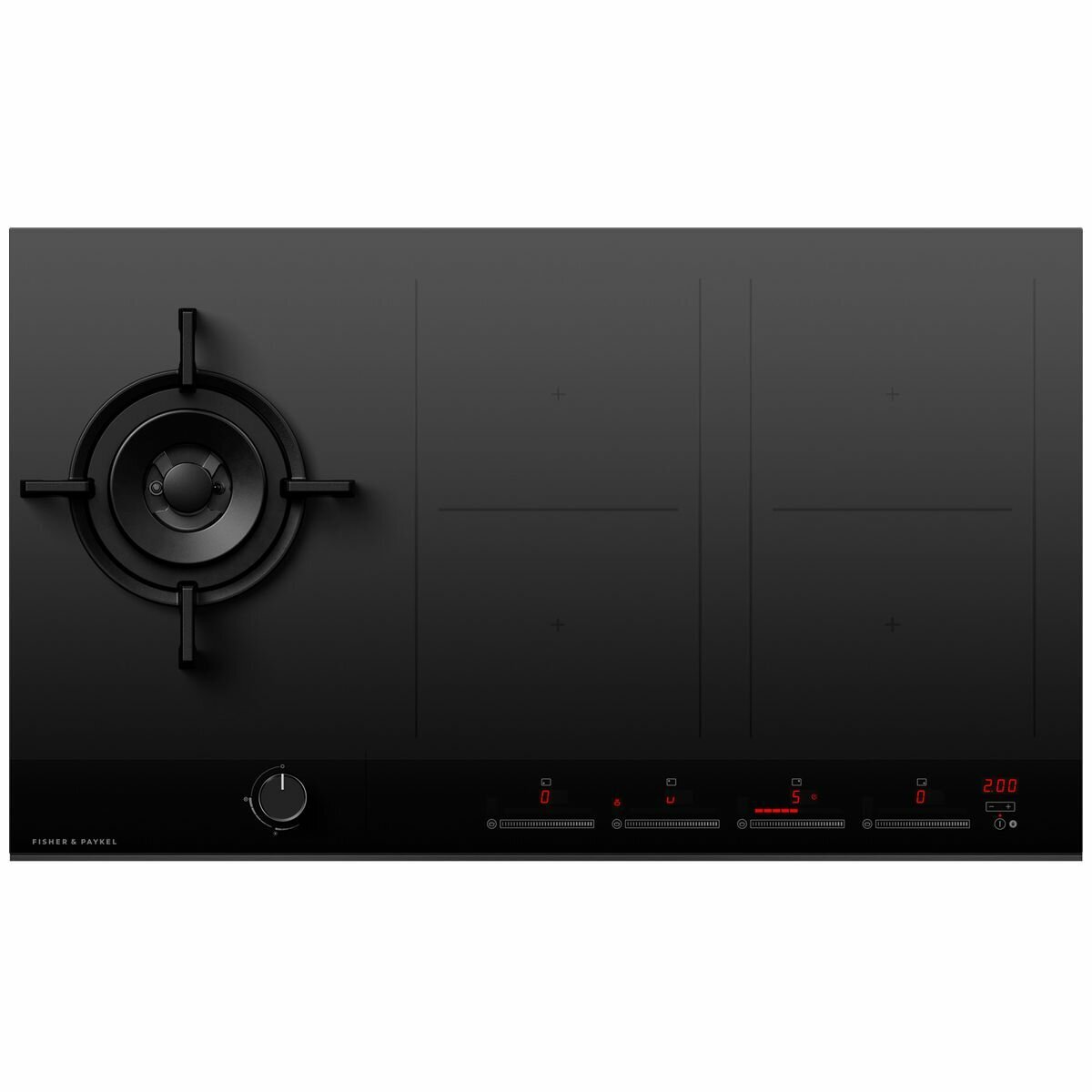 Fisher & Paykel Series 9 90cm Natural Gas Wok Burner and Induction Cooktop CGI905DNGTB4 hero image