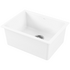 Oliveri Sicily Fireclay Farmhouse Mega Bowl Universal Sink White SC-WH1990TU image NaN