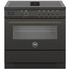 Bertazzoni 90cm Professional Airtec Dark Grey Induction Freestanding Oven with Integrated Downdraft PROCH94I1ECAT image NaN