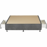 A.H. Beard Designer 2 Drawer Double Size Bed Base Grey FODET3BDBL hero image