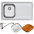 Barazza BF100LTP B-Fast Single Bowl Right Hand Drainer Sink Pack image NaN