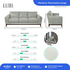 Kalona Monterey Three Seater Leather Sofa 7200A-30 image NaN