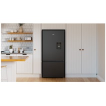 Haier 514L Bottom Mount Refrigerator with Non-Plumbed Water Dispenser Black HRF510BHC hero image