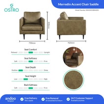 Ostro Merredin Accent Chair Saddle WA05M20BSADD hero image