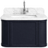 Turner Hastings Evara 75x53 Wall Hung Vanity with Real Marble Top and Ceramic Undercounter Basin Aegean Blue 1TH EV752-AB-1TH image NaN