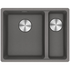 Franke Maris 340/150mm 1 and 1/2 Bowl Right Flushmount Sink with Extension Drainer Stone Grey MRG260SBRSG-FPC image NaN