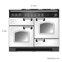 Falcon 110cm Classic Deluxe Freestanding Dual Fuel Oven/Stove Royal Blue and Chrome CDL110DFRB-CH hero image