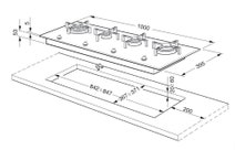 Smeg 100cm Linear Aesthetic Natural Gas Cooktop PX140A hero image