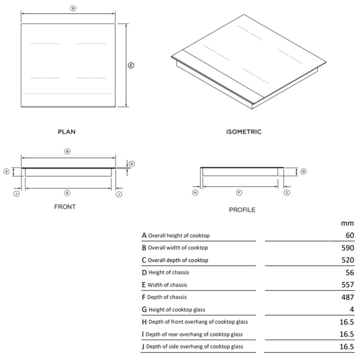 Haier 60cm Induction Cooktop Four Zones HCI604TB3 image 18