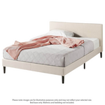 Zinus Liam Classic Home Double Upholstered Bed Base Beige AU-FPPPBG-12D hero image