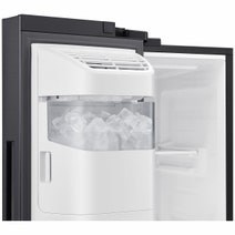 Samsung 616L Family Hub Side By Side Non-plumbed Fridge Matte Black SRS656MBFH4 hero image