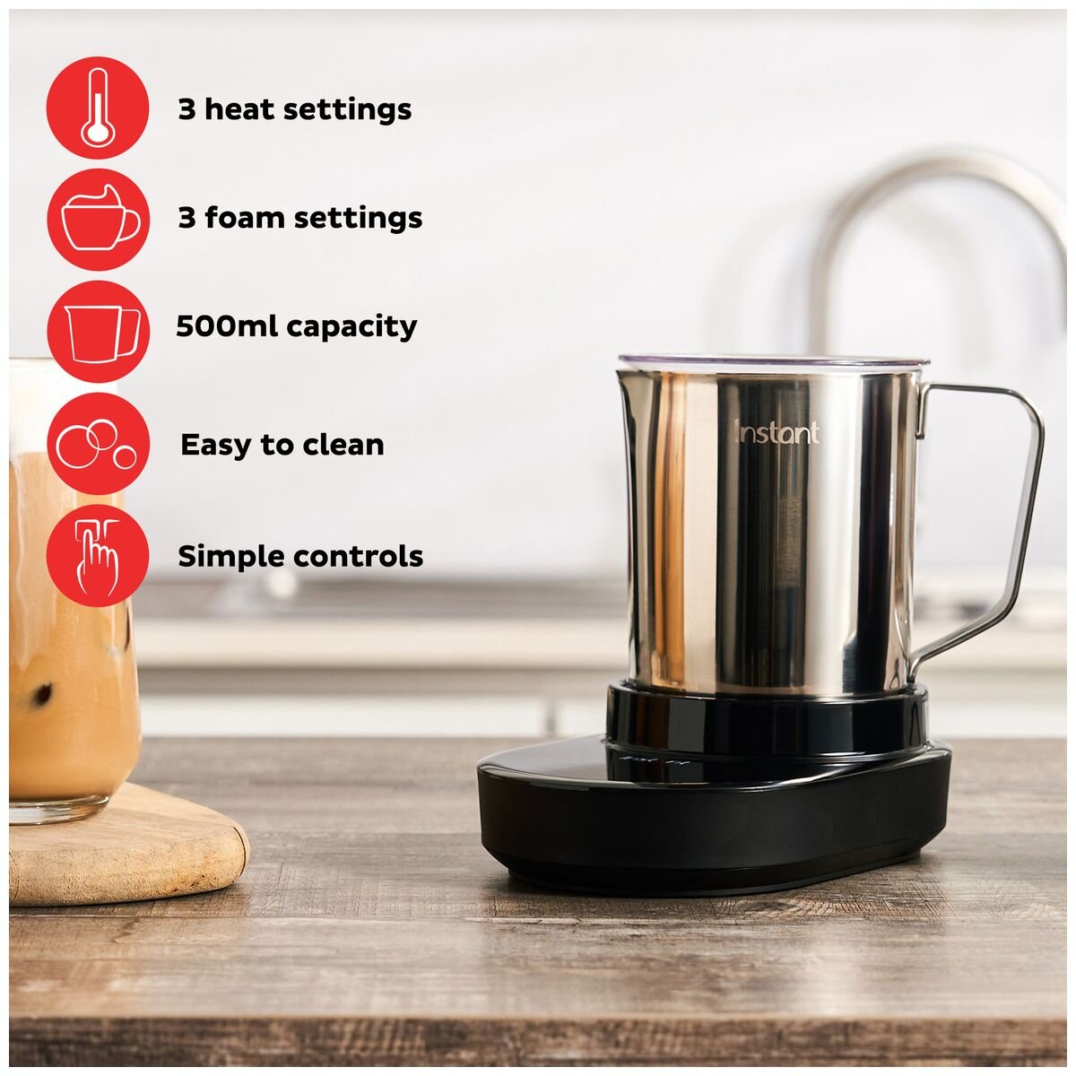Instant Pot Stainless Steel 500ml Frother Station 140-3457-01-AU hero image