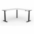 OLG Agile+ Adjustable 90 Degree Workstation 1800x1800x600 White Worktop with Black Frame OG_AG3MEW18186B_WLH image NaN