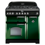 Falcon 90cm Classic Deluxe  Freestanding Dual Fuel Oven/Stove Racing Green and Chrome CDL90DFRG-CH  hero image