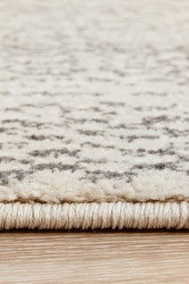 Rug Culture Chrome Large Silver & Off White Rug 290X200CM - CRO-HPR-SIL-290X200 hero image