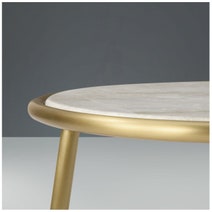 Kalona The Hill 60cm Round Coffee Table Champagne Marble HILL10FMATAJSBBRABR6 hero image