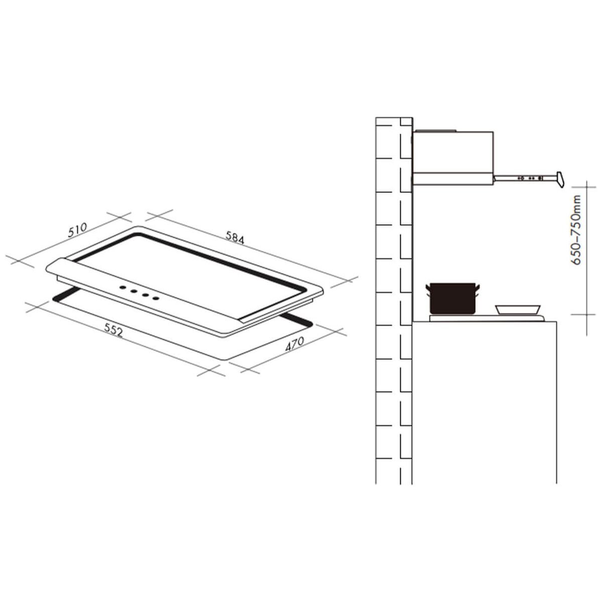 Artusi 60cm White Glass Natural Gas Cooktop CAGH6000W image 3