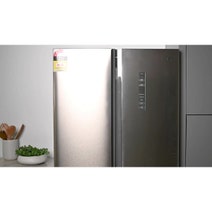 Haier 489L French Door Frost Free Fridge Satina Silver HRF520FS hero image