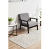 Rug Culture Chrome Large Silver & Off White Rug 400X80CM - CRO-LYD-SIL-400X80 image NaN