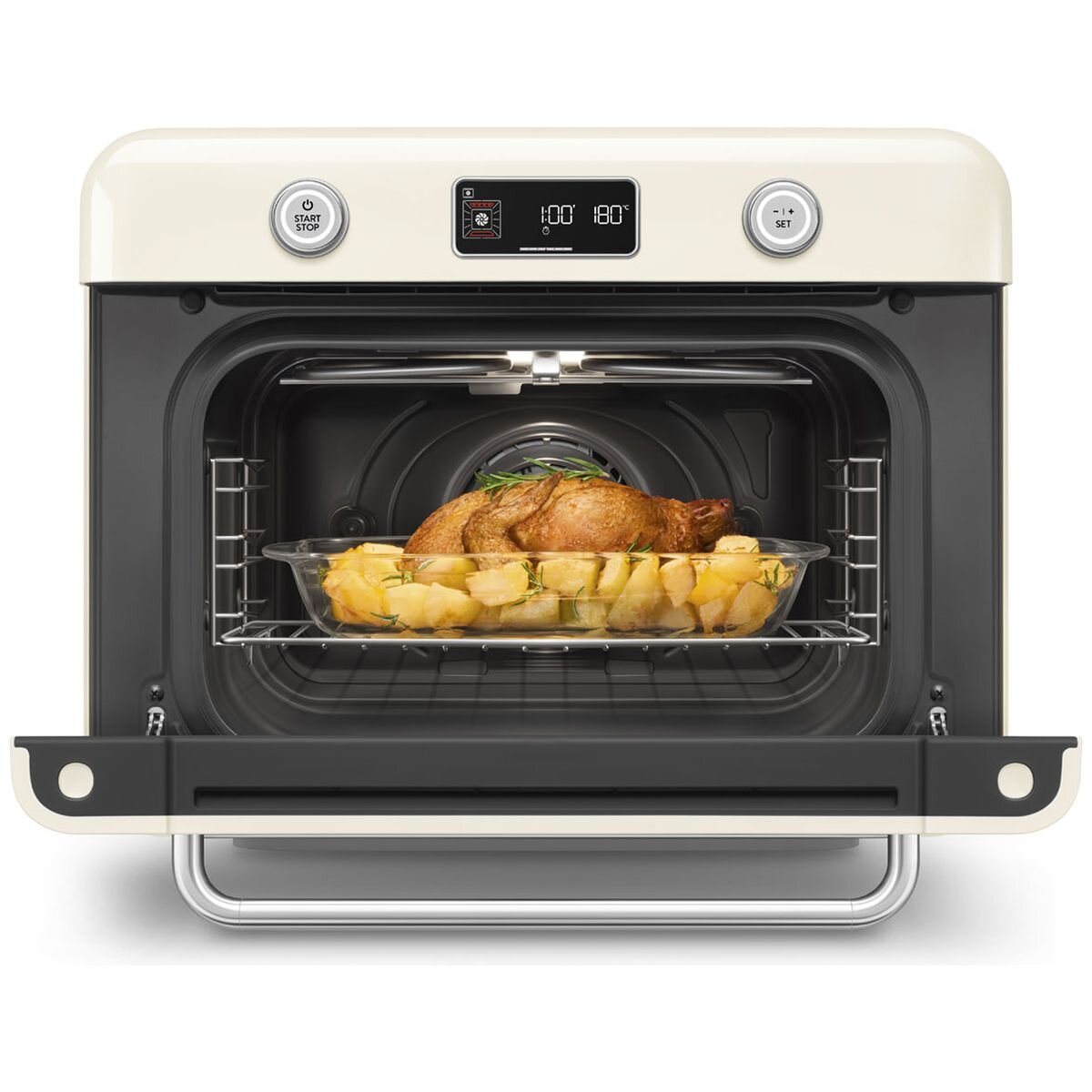SMEG Retro Style Benchtop Combi-Steam Oven Cream COF01CRAU hero image