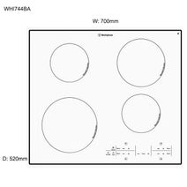 Westinghouse WHI744BA 70cm Induction Cooktop hero image