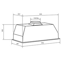 Glem 85cm 800 Series Under Cupboard Stainless Steel Rangehood CK85UCF hero image