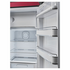 Smeg 270L 50's Retro Style Aesthetic Top Mount Fridge Ruby Red FAB28RDRB3 image NaN