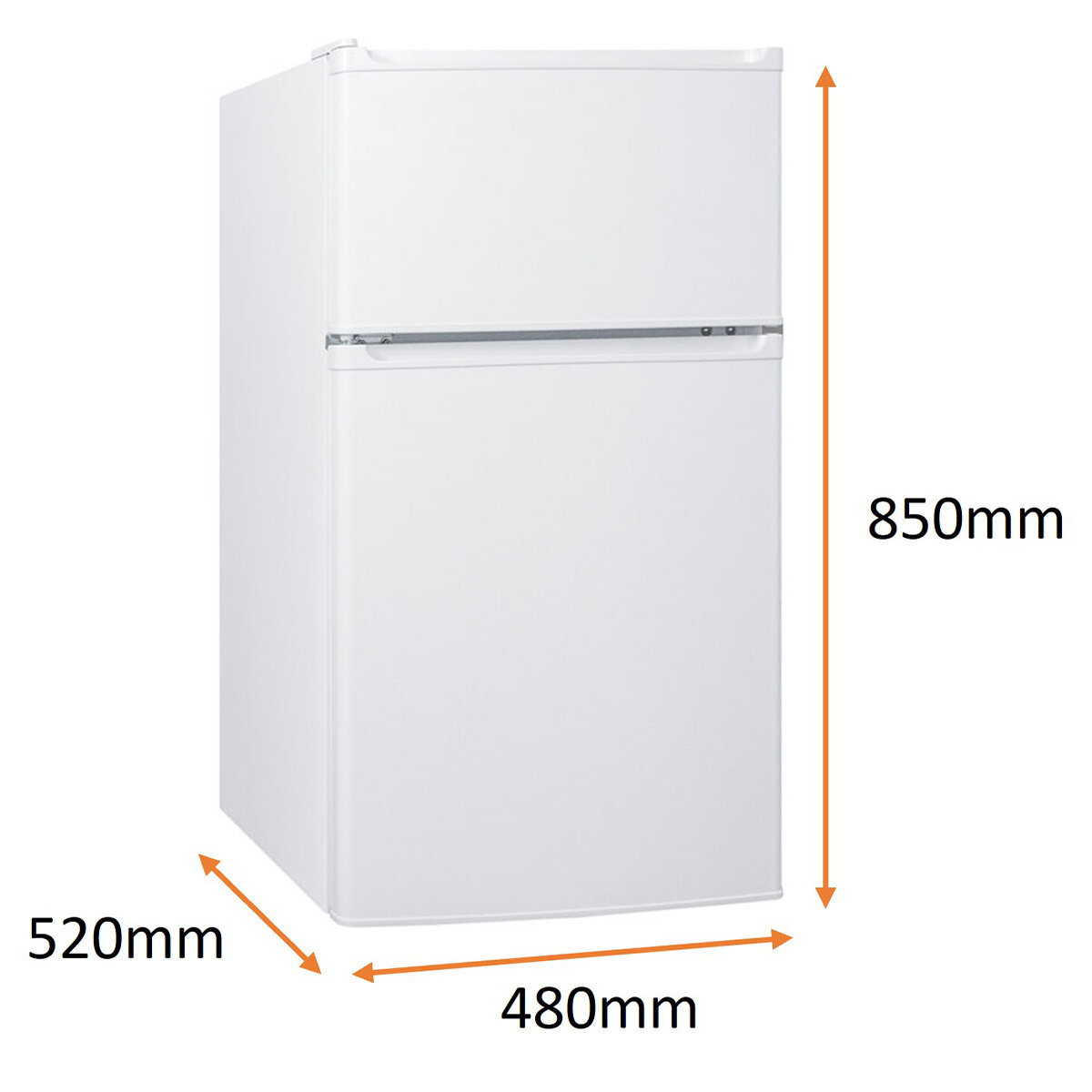 Eurotech 85L Bar Fridge White ED-RF87WH-2 hero image