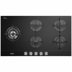Delonghi 90cm 5 Burner Gas On Glass Cooktop NSL590DNCM hero image
