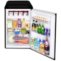 Husky 118L Retro Style Bar Fridge Black HUSRET135BKHU hero image