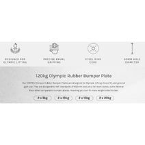 Cortex 120KG Black Series Bumper Plate Set CSST-WPOBPSET-F hero image