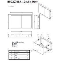 Beefeater Stainless Steel Double Storage Doors BOC2070SA hero image
