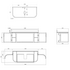 Turner Hastings Evara 120x53 Wall Hung Vanity with Real Marble Top To Suit Above Counter Basin White 1TH EV123-WH-1TH image NaN