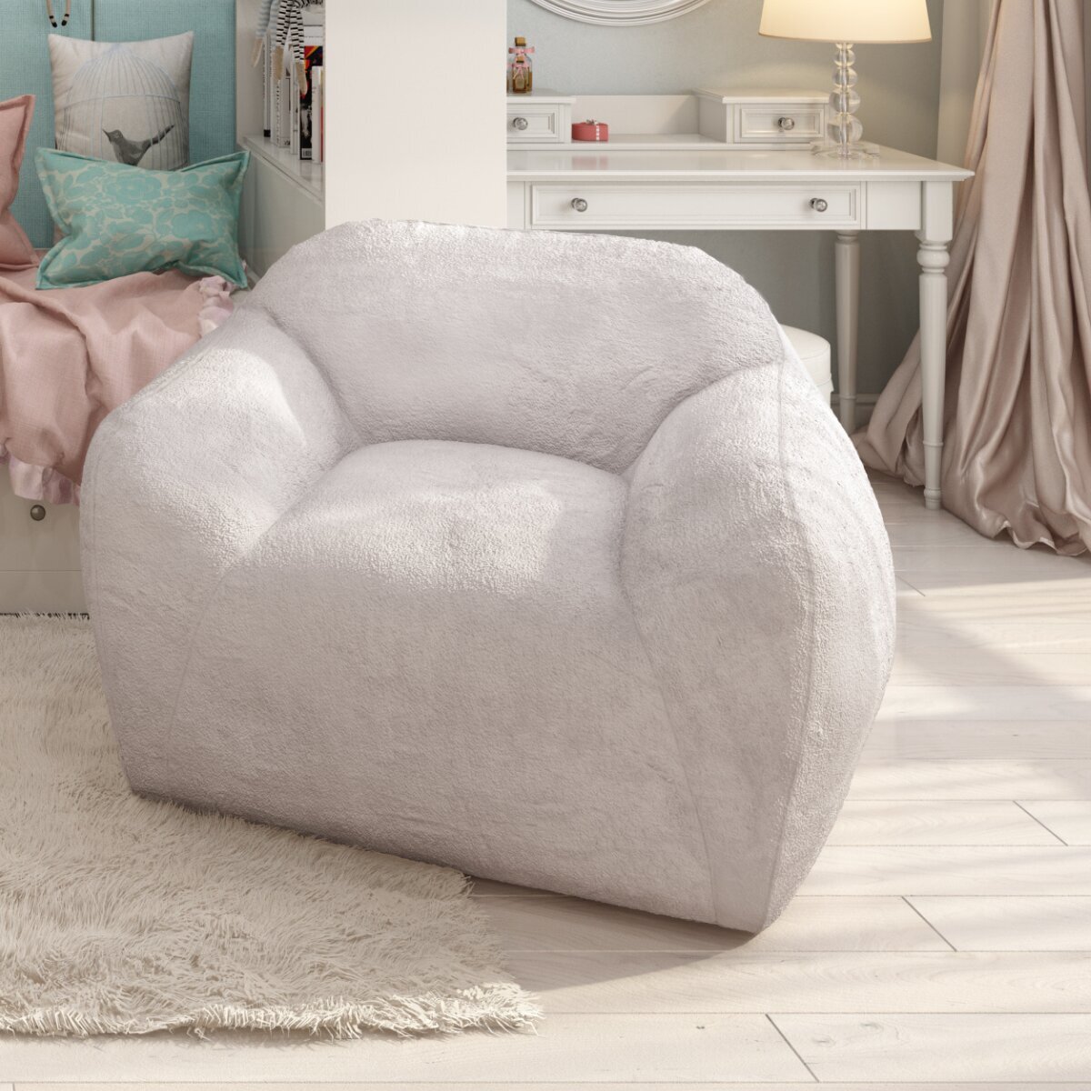 I Am Fake - Proudly Animal-Free, Cream Snug Chair - HCXSNUSA20BCRE hero image