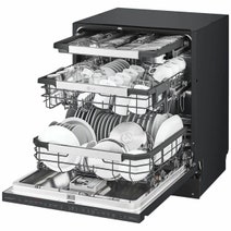 LG 60cm 15 Place QuadWash Built Under Dishwasher Matte Black with TrueSteam XD3A25UMB hero image