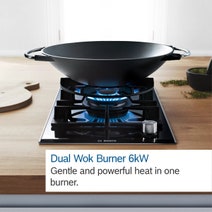 Bosch Series 8 Accentline 90cm Gas Cooktop Ceramic Glass Black PRS9A6L70A hero image