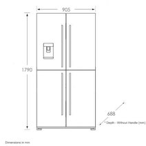 Fisher & Paykel 605L Quad Door Fridge RF605QDUVX1 hero image