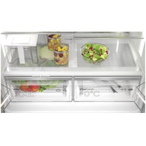 Bosch Series 6 574L French Door Fridge with Non-Plumbed Ice and Water Brushed Black Steel KFI96AXEAA hero image