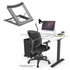 Jason.L 1400 x 700 Just Right Adjustable Desk White & Table Stand JRB1407PTPK image NaN